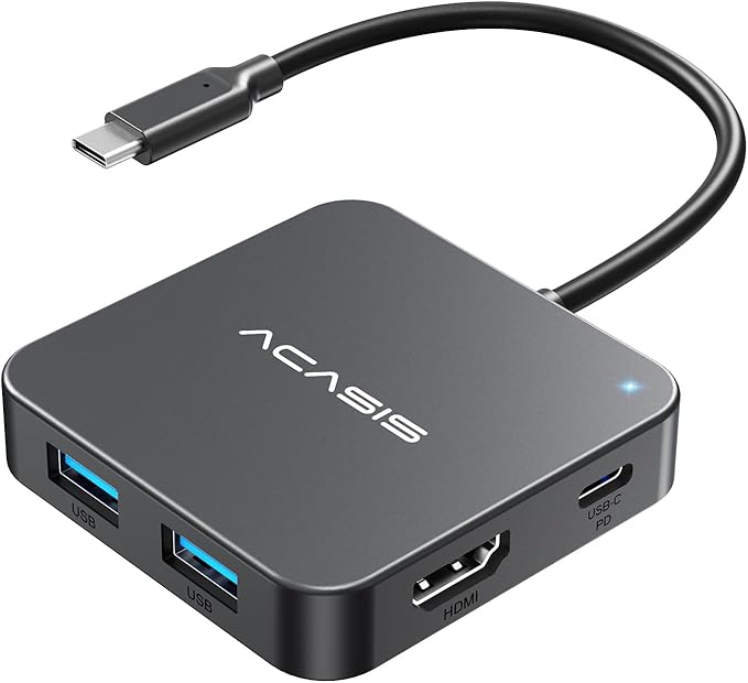 USB C Hub 10Gbps, 100W Power Delivery, 3 USB A3.1+1 USB-C 3.1 Data Port by ACASIS