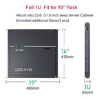 MT-VIKI Rack Mount KVM, 8 Port KVM VGA Switch w/15.6'' LCD Monitor, Mount into - Image 7