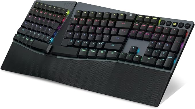 Perixx PERIBOARD-835RD Wireless Ergonomic Mechanical Keyboard by PerixxComputerGmbH