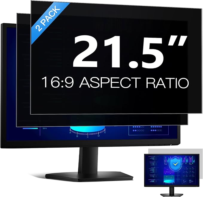 Easges 21.5 Inch Computer Privacy Screen Filter by EASGES