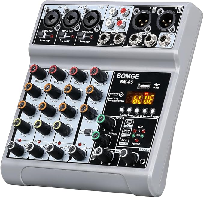 BOMGE Audio Mixer, Sound Board Mixing Console by BOMGEMusicStudio