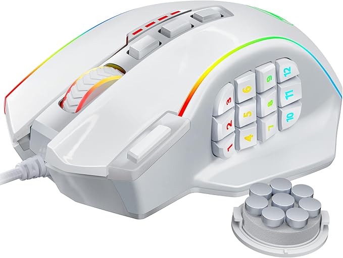 Redragon Gaming Mouse, MMO Gaming Mouse UP 12400 DPI, 19 Macro Programmable by REDRAGON