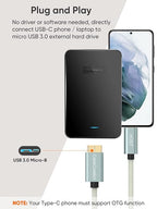 CableCreation 1FT USB C to Micro B Cable, 10Gbps Speed External Hard Drive - Image 5