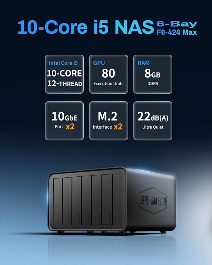 TERRAMASTER F6-424 Max NAS Storage - Image 2