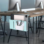Desk Side Storage Organizer, Under Desk Laptop Holder Clamp on Table Shelf - Image 7