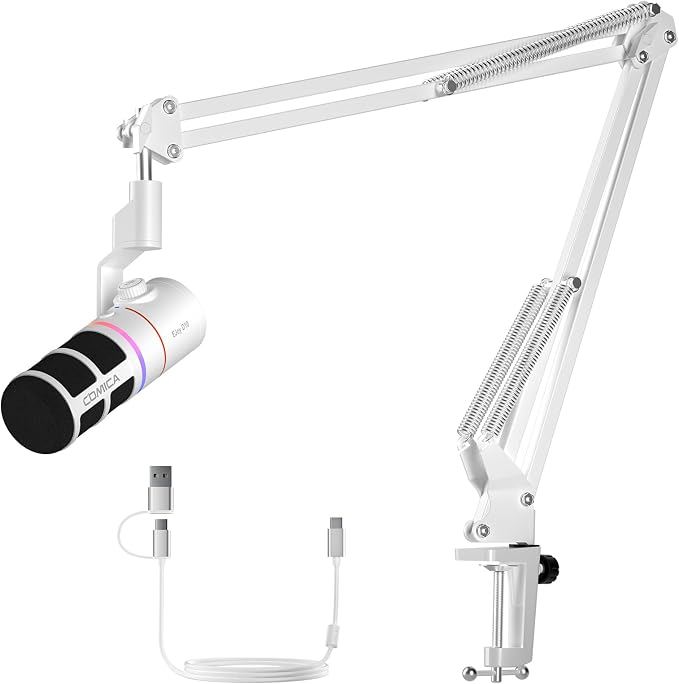 COMICA EJoy D10 USB Gaming Microphone – Boom Arm Mic by COMICA
