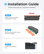 646X 646A Toner Cartridge Set 4-Pack High Yield Replacement - Image 4