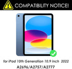 Keyboard Case for iPad 10th 10.9" 2022, iPad 11" A16 11th 2025-7 Color Backlight - Image 2