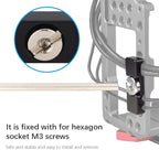 Camera Cage Cable Clamp, CNC Integrated Mounting Clamp, 1/4" Universal Portable - Image 2