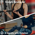 Cable Attachments for Gym, Cable Machine Accessories for Home Gym, Triceps Pull - Image 2