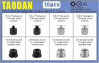 TAODAN 8PCS Black and Silver Aluminum Alloy Microphone Adapter Screws Set - Image 6