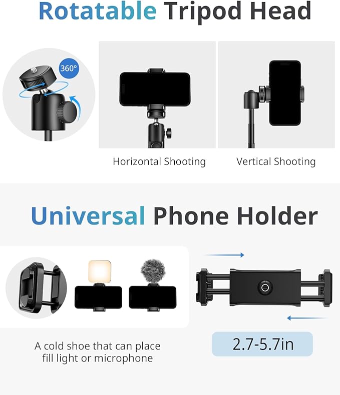 UBeesize Extendable Phone Tripod, Flexible Tripods - Image 5