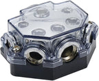 2pc Power Distribution Block Car Audio 1 in 5 Ways Out Car Audio Distributions - Image 7