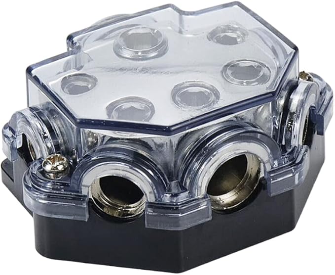 2pc Power Distribution Block Car Audio 1 in 5 Ways Out Car Audio Distributions - Image 7