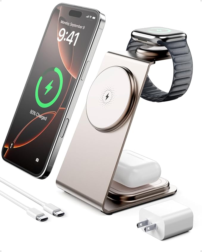 Intoval 3 in 1 Wireless Charging Station by Intoval