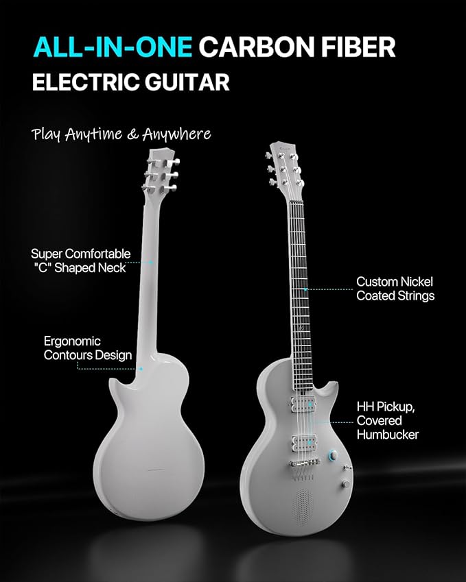 Enya Electric Guitar Nova Go Sonic Smart Electric Carbon Fiber Guitarra - Image 2