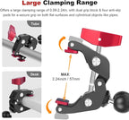 Super Clamp with Dual Ballhead Magic Arm, Aluminum Camera Clamp Mount Kit - Image 5