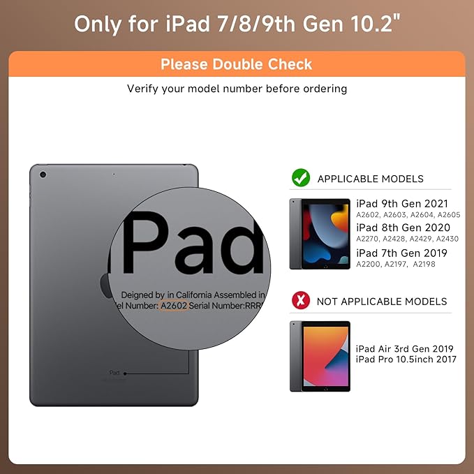 Transparent Case with Keyboard for iPad 9th 10.2 Inch, with 7-Color Backlit - Image 2