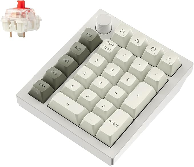Keychron Q0 Max Wireless Custom Mechanical Numpad, 2.4 GHz/Bluetooth 5.1/Wired by Keychron