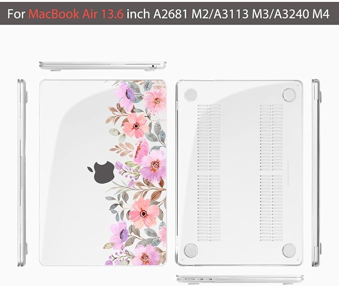 Teryeefi for MacBook Air M4 M3 M2 13 inch Case fits Model A3240 A3113 A2681 - Image 7