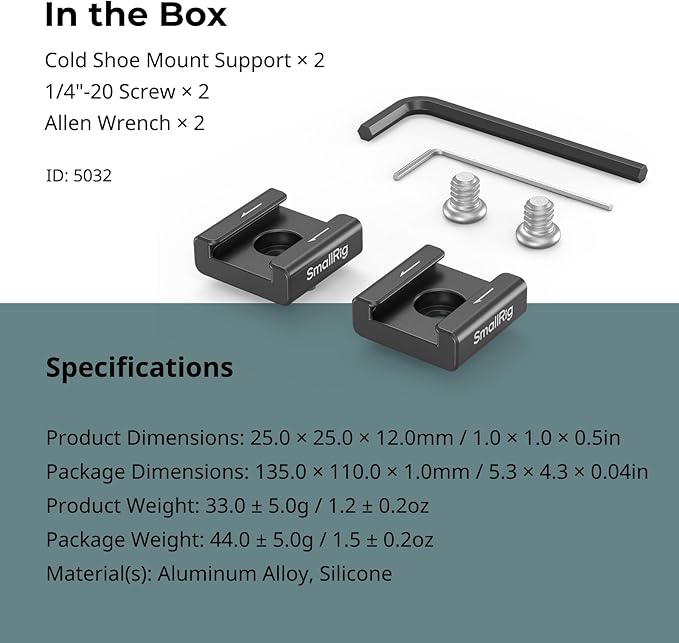 SmallRig Anti-Twist Cold Shoe Mount Adapter - Image 8