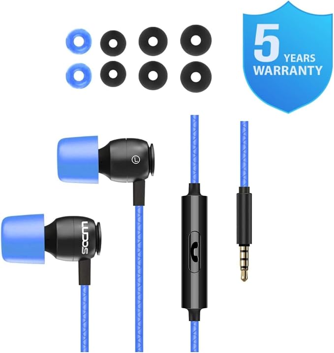 LUDOS Clamor Wired Earbuds in-Ear Headphones, 5 Years Warranty, Earphones - Image 7
