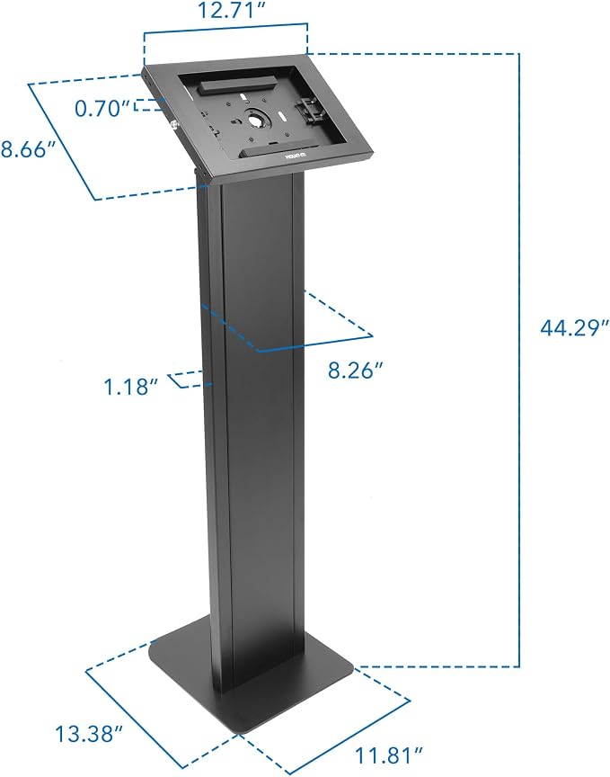 Mount-It! Anti-Theft Tablet Floor Stand Kiosk, Commercial Floor Kiosk - Image 7