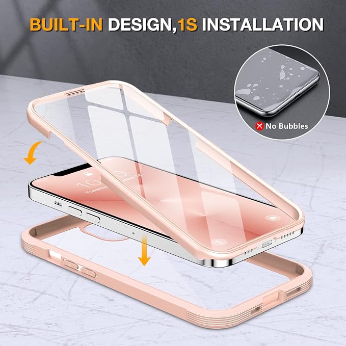 Miracase Glass Case for iPhone 13 Pro Max 6.7 inch, Upgrade Full-Body Clear - Image 3