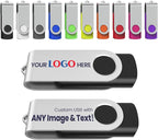 Personalized Flash Drives 128MB, Wooolken Customizable USB 2.0 Thumb Drives by WOOOLKEN