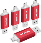 Thkailar 5 Pack 32GB Fat32 USB C Flash Drive OTG High Speed by USBFLASHDRIVE