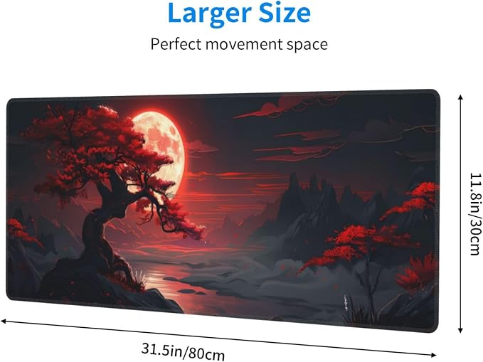Extended Gaming Mouse Pad, Large Desk Mat XL Anime Mouse Pad Waterproof - Image 2