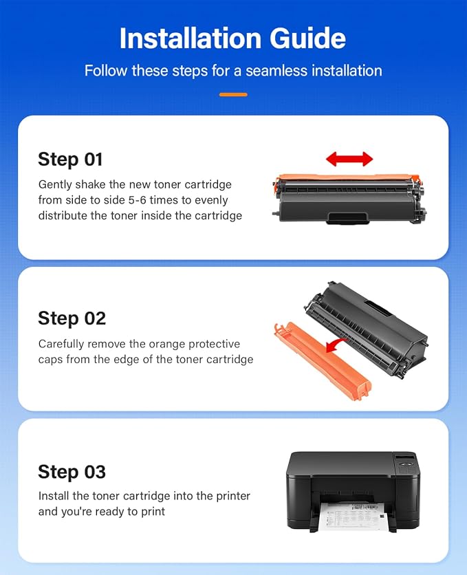 TN336 Toner Cartridge 4-Pack Replacement Compatible - Image 4
