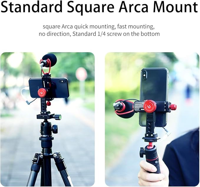 Cell Phone Tripod Mount, ULANZI ST-14 Smartphone Tripod Mount Adapter Aluminum - Image 5