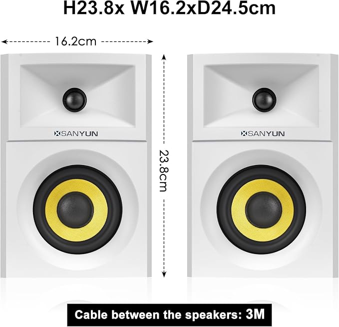 SW205 4" Bookshelf Speakers | Immersive HiFi Audio - Image 2