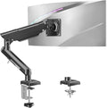 Single Monitor Mount for 22 24 27 32 inch Screen, Gas Spring Arm Holds 4.4-22 by MOUNTUP