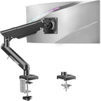 Single Monitor Mount for 22 24 27 32 inch Screen, Gas Spring Arm Holds 4.4-22 by MOUNTUP