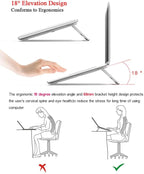 Laptop Stand, Aluminum Portable Foldable Laptop Support Stand Holder Desk Table - Image 5