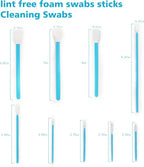 Lint-Free Foam Swab Sticks, Foam Tip Cleaning Swab Kit - Image 2