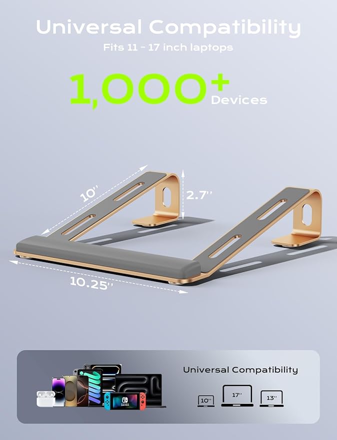 Aluminum Laptop Stand, Notebook Stand - Image 5