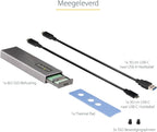 StarTech.com USB-C 10Gbps to M.2 NVMe or M.2 SATA SSD Enclosure - Image 7