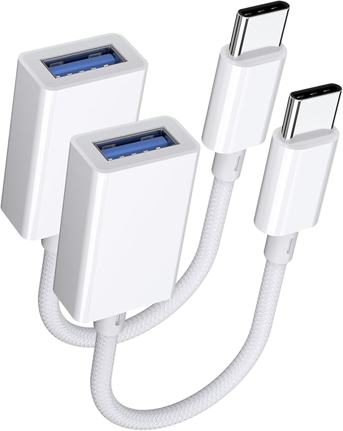 USB C to USB 3.0 Adapter 2 Pack, USB C Male to USB Female OTG Cable by ZVGMOOE