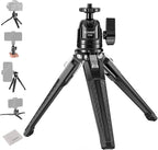NEEWER Mini Desk Tripod, Metal Table Top Small Portable Travel Selfie Stick by Neewer