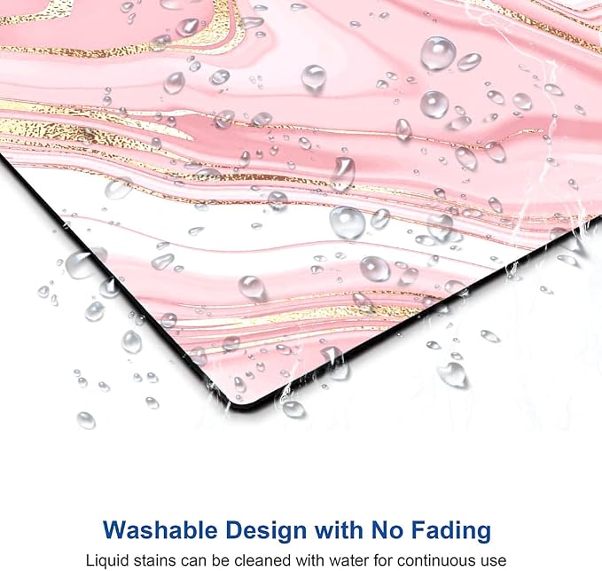 Hokafenle Mouse Pad Marble, Square Cute Mouse Mat Waterproof Mousepad Non-Slip - Image 5
