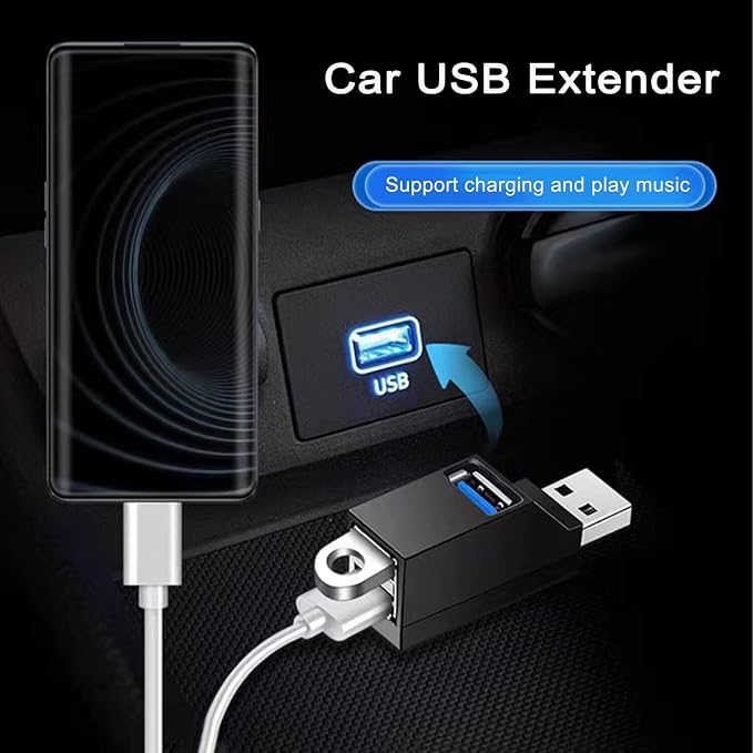 USB 3.0 Hub, VIENON 3-Port Portable USB Expander USB Splitter - Image 5