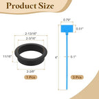 uxcell Desk Grommet, 2-3/8" Zinc Alloy Cable Hole Cover Wire Cord Organizer - Image 2