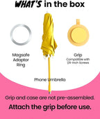 3 in 1 Magnetic Umbrella Sunshade Collapsible Expandable Phone Grip & Stand - Image 6