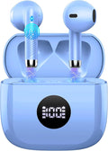 Wireless Earbuds Bluetooth 5.4, Ear Buds LED Power Display Headphones 6D Stereo by Jxrev