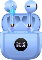Wireless Earbuds Bluetooth 5.4, Ear Buds LED Power Display Headphones 6D Stereo by Jxrev