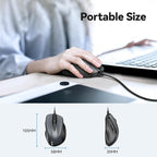 TECKNET USB Wired Mouse, 6-Button Corded Computer Mouse - Image 6