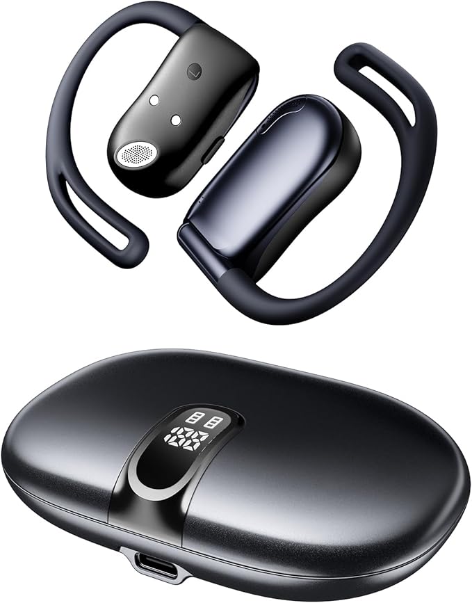 Open Ear Headphones, 0.28oz Lightweight Next-Gen Bluetooth 5.4 Air Conduction by HOME